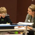 Vision therapy activities assist students by teaching the eyes and brain to work together.