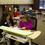 Vision therapy activities help students improve their vision